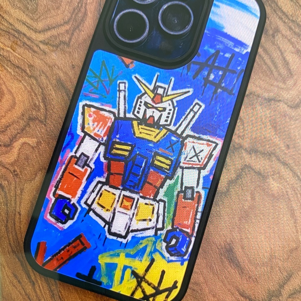 Unbranded Blue Gundam Art Protective Phone Case
